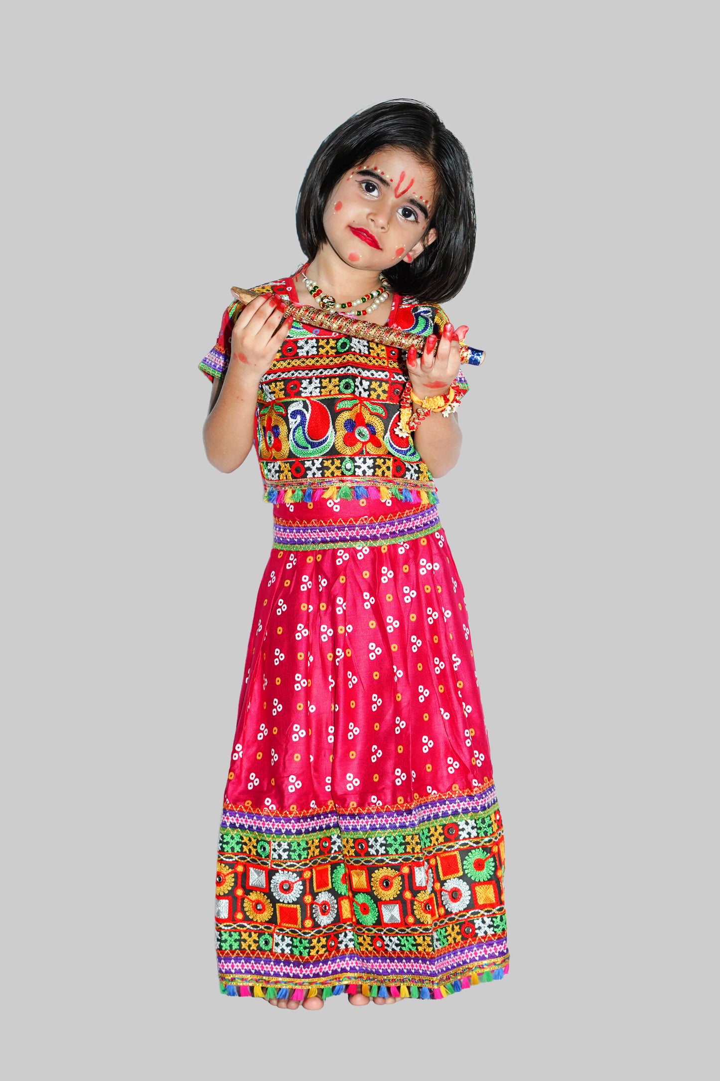 Baal Gopi Elegant Dress - Divine Radha Outfit
