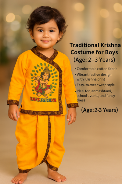 Baal Gopal Designer Dress - Divine Krishna Outfit