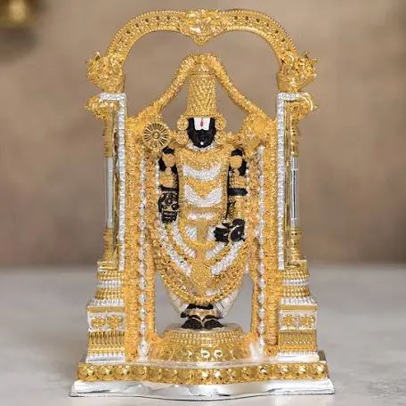 Divine Photo Frame - Radha Krishna with LED Lights for Home Temple