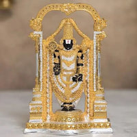 Divine Photo Frame - Radha Krishna with LED Lights for Home Temple